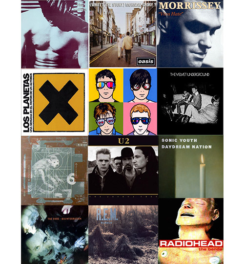 Electrónica y música 7 Portadas de discos de música indie y alternativa con Oasis, Radiohead y U2