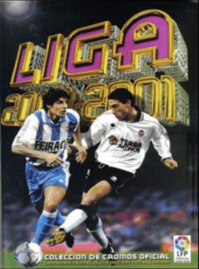 Portada álbum de cromos Liga 2000-2001 de Ediciones Este