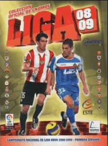 Portada álbum de cromos Liga 2008-2009 de Ediciones Este