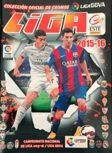 Portada álbum de cromos Liga 2015-2016 de Ediciones Este