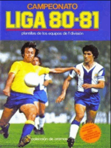 Portada álbum de cromos Liga 1980-81 de Ediciones Este