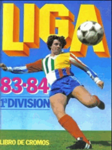 Portada álbum de cromos Liga 1983-84 de Ediciones Este