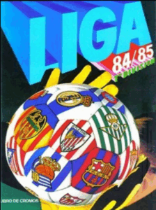 Portada álbum de cromos Liga 1984-85 de Ediciones Este