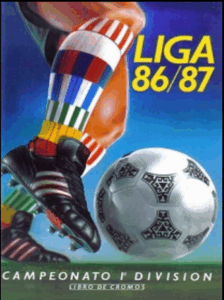 Portada álbum de cromos Liga 1986-87 de Ediciones Este
