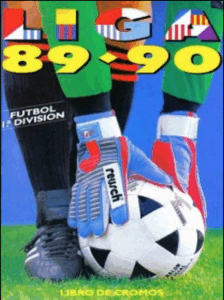 Portada álbum de cromos Liga 1989-90 de Ediciones Este