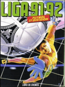 Portada álbum de cromos Liga 1991-92 de Ediciones Este