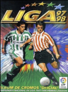 Portada álbum de cromos Liga 1997-98 de Ediciones Este