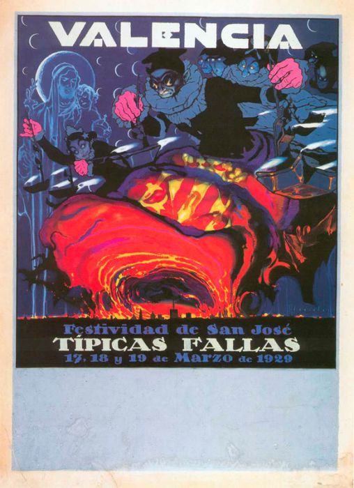 Cartel Fallas Valencia 1929 – José Segrelles