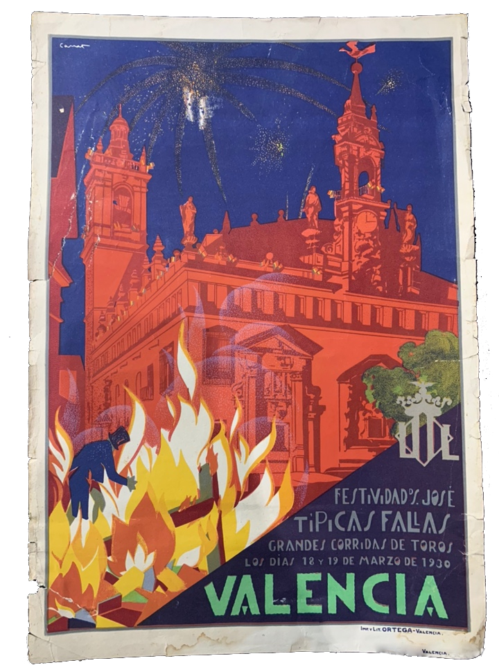 Cartel Fallas Valencia 1930 – Vicente Canet Cabellón