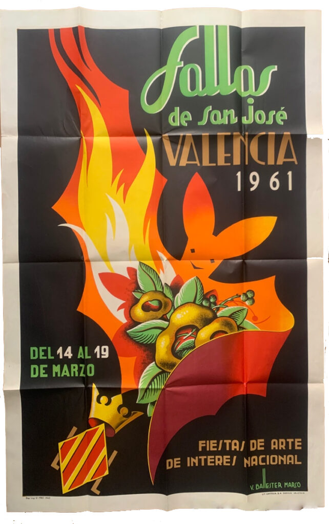 Cartel Fallas Valencia 1961 – Vicente Ballester Marco