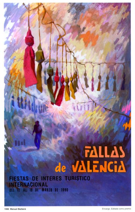 Cartel Fallas Valencia 1990 – Rafael Vilches