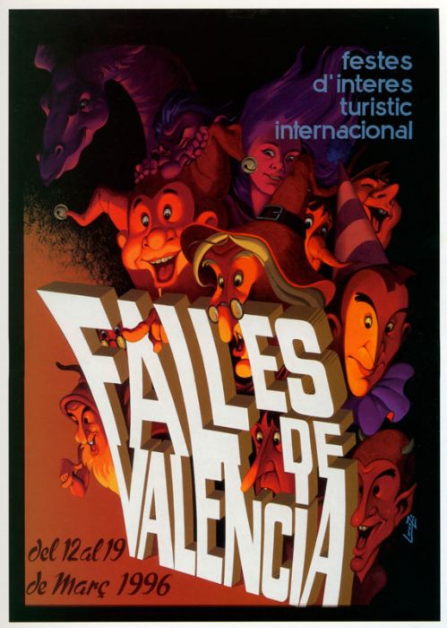 Cartel Fallas Valencia 1996 – Rafael Vilches