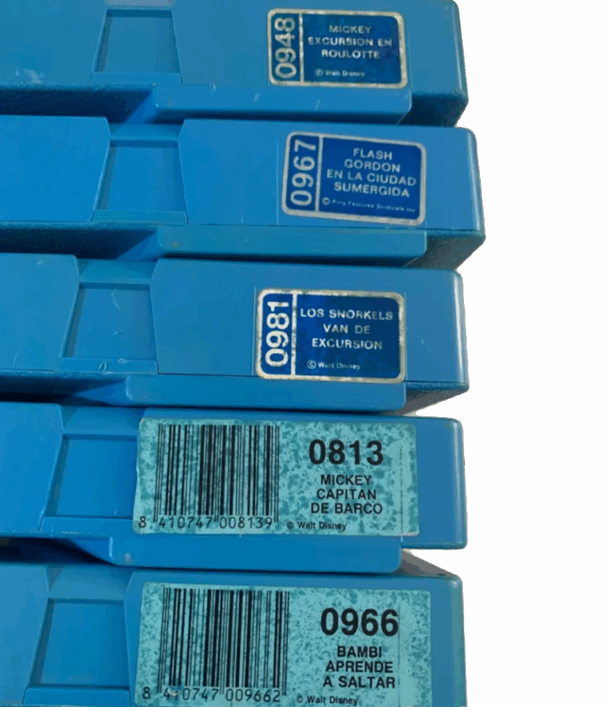 Lotes de cintas Super 8 originales de Cinexin con títulos Disney