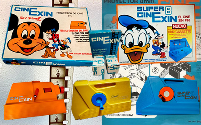 Proyector de películas para niños Cinexin y Super Cinexin con cajas originales de Exin