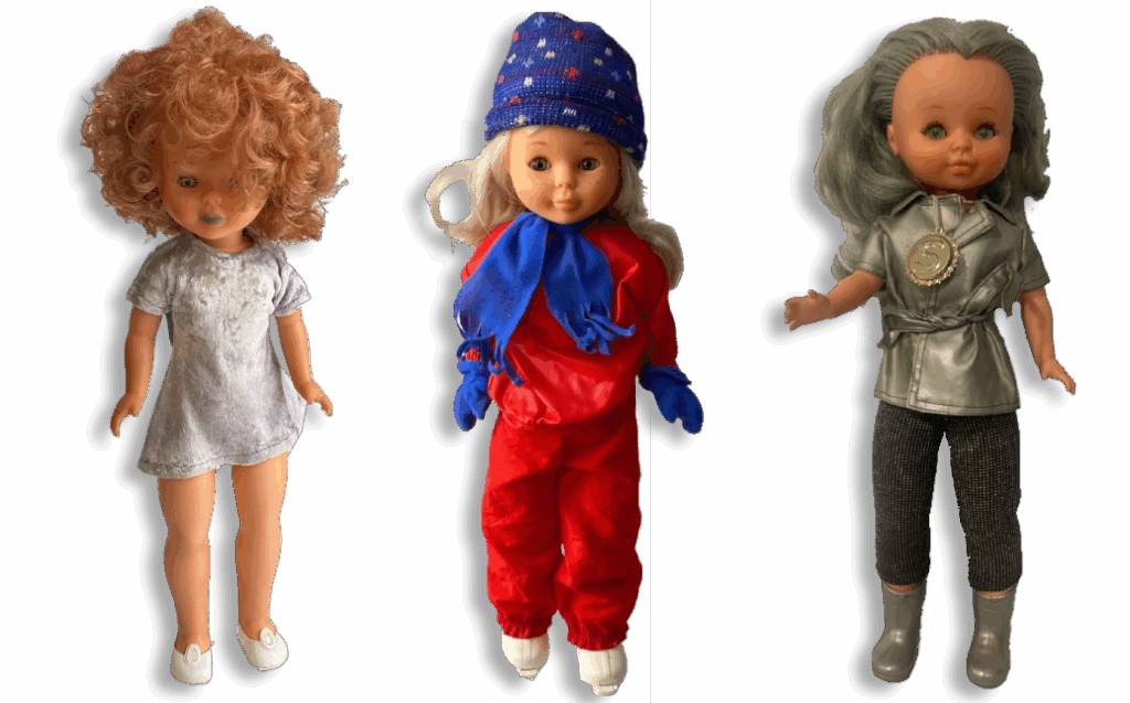 Nancy de Famosa años 80 con pecas, Nancy esquiadora y Nancy Selene con conjunto metálico