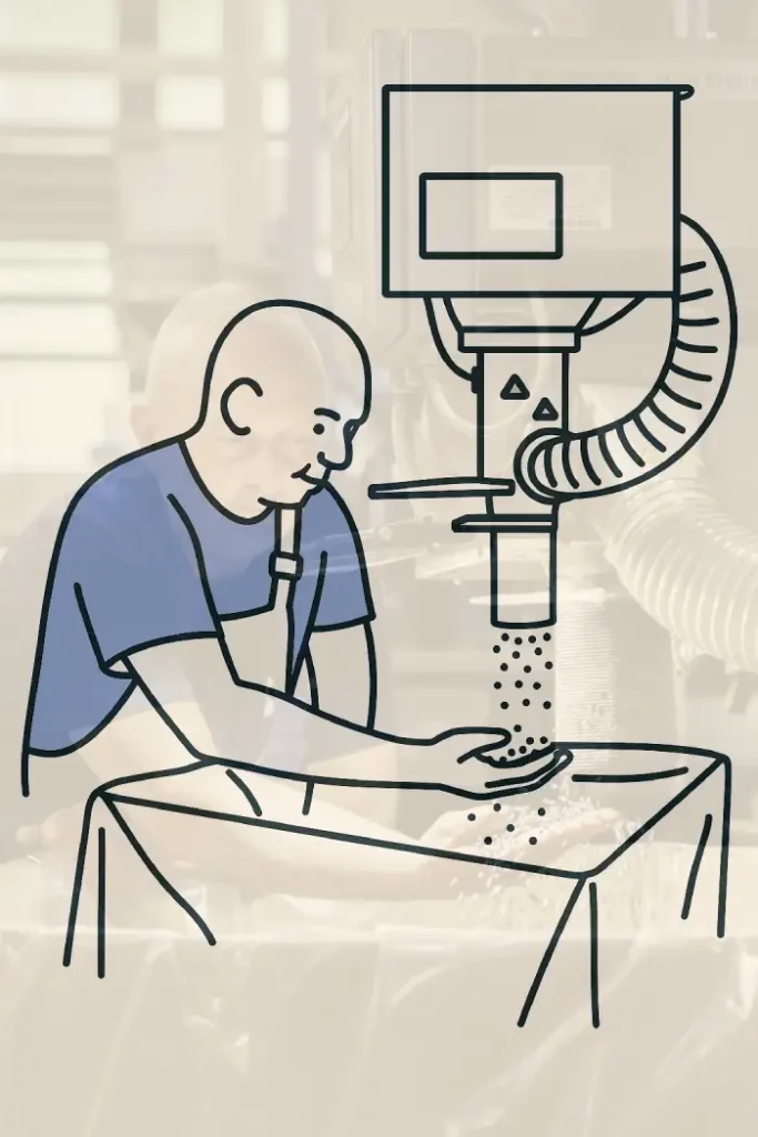 Control de granulado de PVC en el proceso de fabricación de discos de vinilo