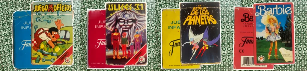 Barajas infantiles Fournier con temas de oficios, ciencia ficción y moda