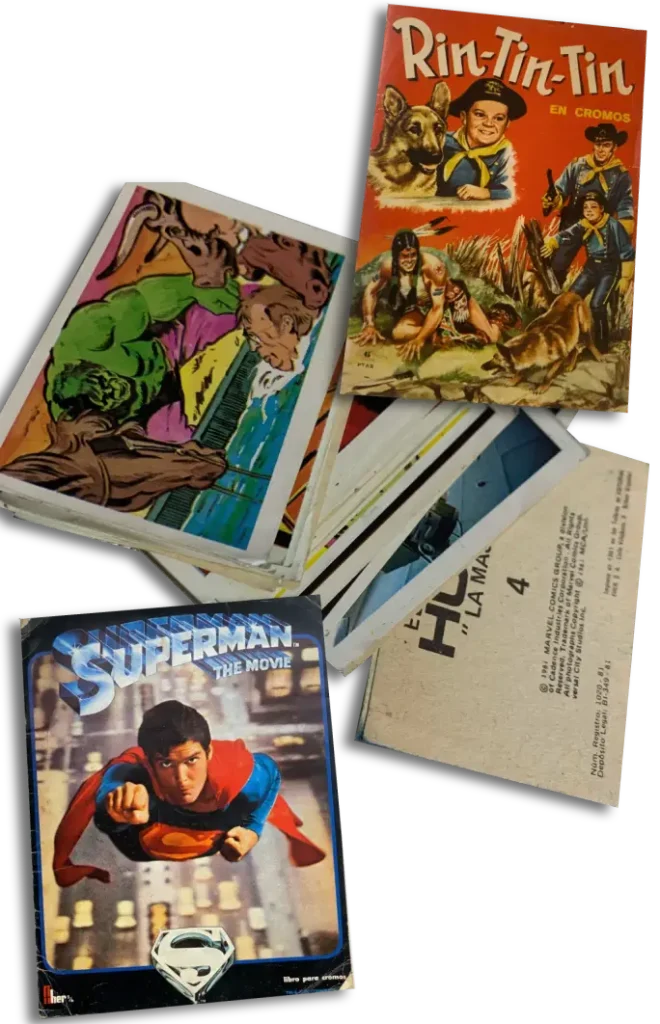 Lote de cromos y álbumes de cine publicados por Editorial FHER