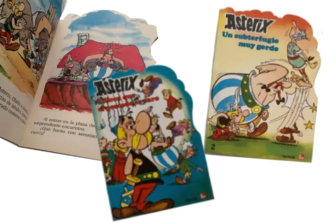 Libros infantiles de Asterix publicados por Editorial FHER