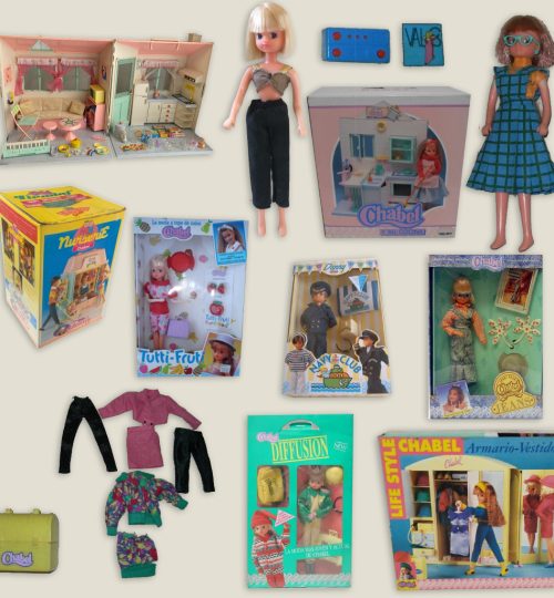 Compramos muñecas clásicas antiguas 6 Muñecas Chabel de Feber con ropa original, armario vestidor y complementos vintage de los años 80 y 90