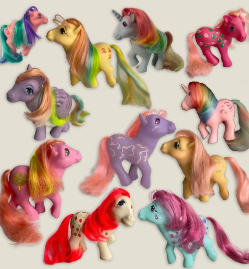 Compramos muñecas clásicas antiguas 5 Lote de ponys My Little Pony vintage con colores y crines originales de los 80 y 90
