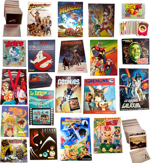 Papel antiguo y coleccionismo 1 Colecciones de cromos, revistas y álbumes antiguos de series y películas de los años 70, 80 y 90, como Dragon Ball, Goonies o Star Wars.