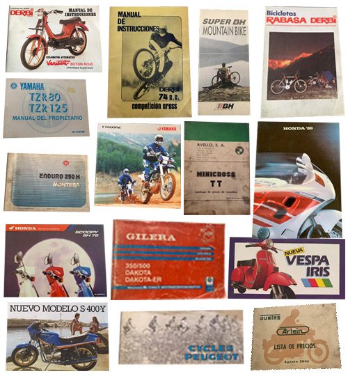 Papel antiguo y coleccionismo 12 Manuales y catálogos de motos clásicas