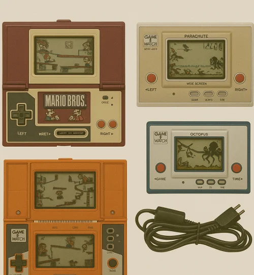 Consolas portátiles game & watch clásicas de videojuegos de los años 70 y 80