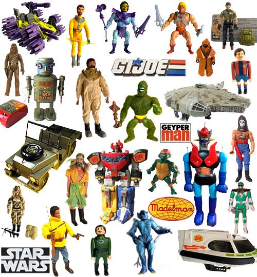 Figuras y muñecos 1 Figuras y muñecos de acción vintage como Geyperman, Madelman, GI Joe, Star Wars, He-Man, Mazinger Z, Skeletor, y robots de los años 70 y 80.
