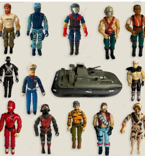 Figuras y muñecos 5 Figuras clásicas G.I. Joe originales de los años 80 con accesorios militares