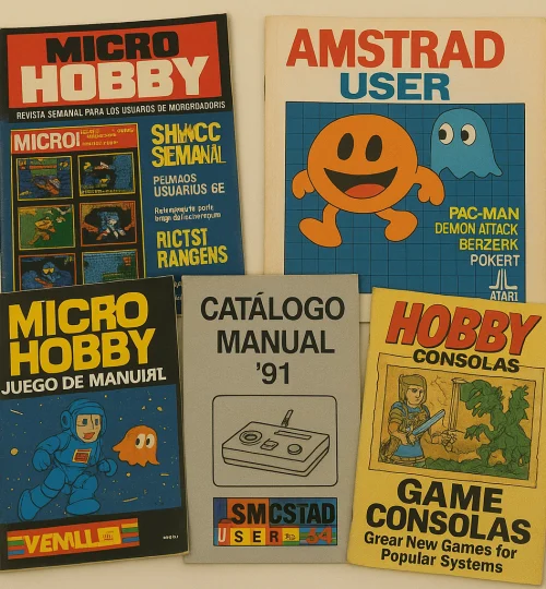 Revistas y catálogos originales de videojuegos de los años 70 y 80