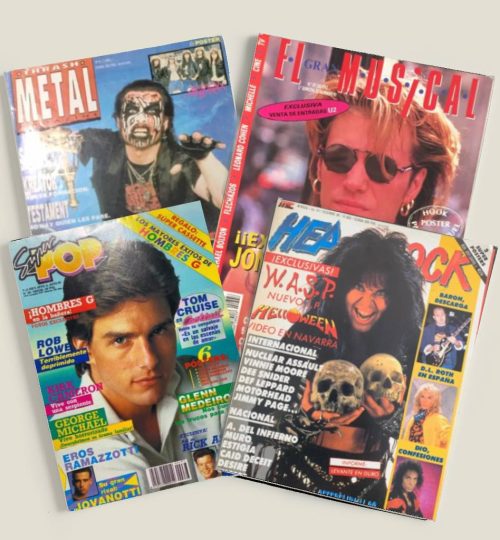 Papel antiguo y coleccionismo 4 Revistas de música antigua Superpop, Metal y Heavy Rock